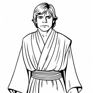 Page A Colorier Luke Skywalker En Robes De Jedi 15000-12410