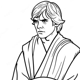 Page A Colorier Luke Skywalker En Robes De Jedi 15000-12412