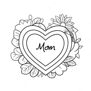 Page A Colorier Coeur Maman 15009-12414