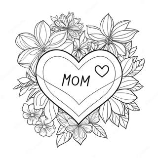 Page A Colorier Coeur Maman 15009-12415