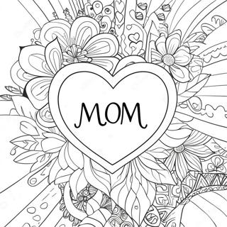 Page A Colorier Coeur Maman 15009-12416