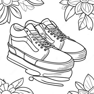 Page A Colorier Chaussures Vans 15029-12431