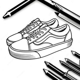 Page A Colorier Chaussures Vans 15029-12432