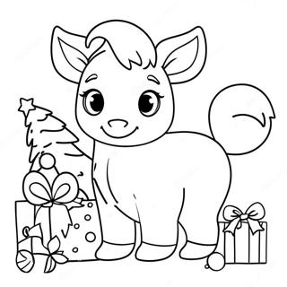 Page A Colorier Animaux De Noel 15069-12463