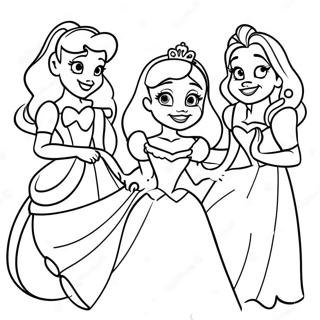 Page A Colorier Princesses Disney Joyeuses Remets Toi Vite 15080-12475