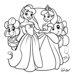 Page A Colorier Princesses Disney Joyeuses Remets Toi Vite 15080-12641