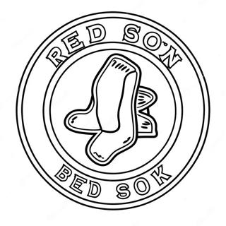 Page A Colorier Logo Red Sox 15119-12502