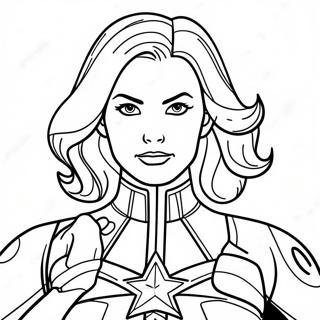 Page A Colorier Captain Marvel 15129-12510