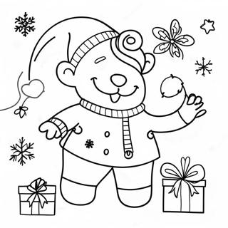 Page A Colorier Festive Bobbie Goods Noel 15150-12529