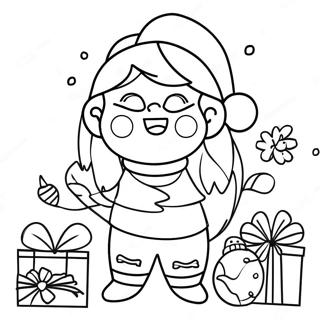 Page A Colorier Festive Bobbie Goods Noel 15150 12700
