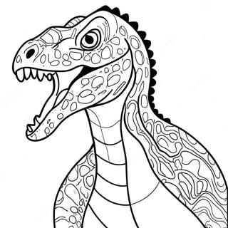 Page A Colorier Indoraptor Rugissant 15160-12537