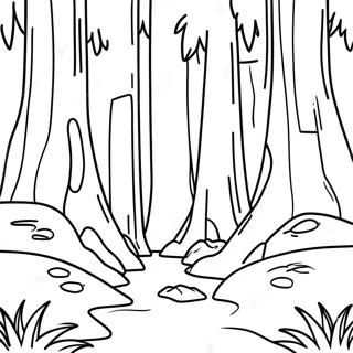 Page A Colorier Foret De Sequoias De Californie 15190-12561