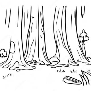 Page A Colorier Foret De Sequoias De Californie 15190 12732