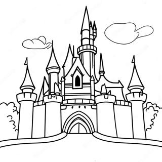 Page A Colorier Du Chateau Magique De Disneyland 15240-12601