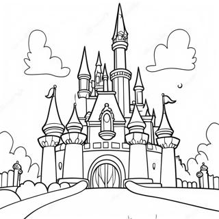 Page A Colorier Du Chateau Magique De Disneyland 15240-12602