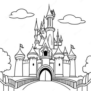 Page A Colorier Du Chateau Magique De Disneyland 15240-12603