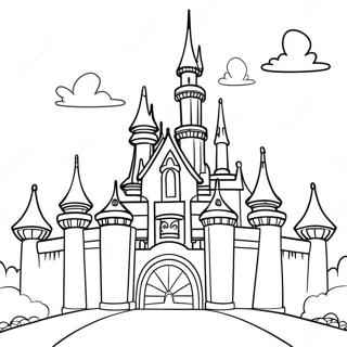 Page A Colorier Du Chateau Magique De Disneyland 15240-12604