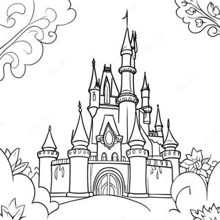 Page A Colorier Du Chateau Magique De Disneyland 15240-12769