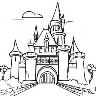 Page A Colorier Du Chateau Magique De Disneyland 15240-12770