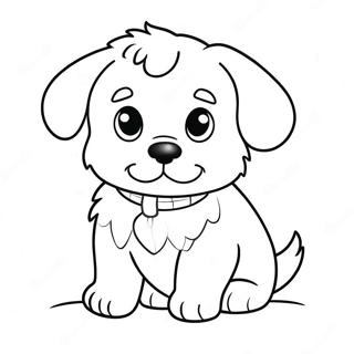 Page A Colorier Dun Adorable Chiot Duveteux 15270 12625