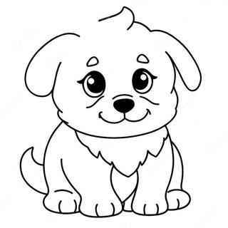 Page A Colorier Dun Adorable Chiot Duveteux 15270 12626