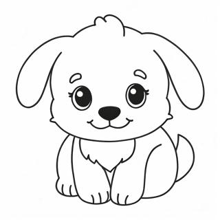 Page A Colorier Dun Adorable Chiot Duveteux 15270 12793