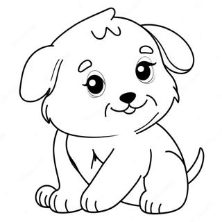 Page A Colorier Dun Adorable Chiot Duveteux 15270 12796