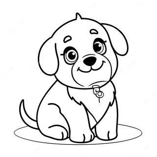 Page A Colorier Dun Adorable Chiot Duveteux 15270 12923