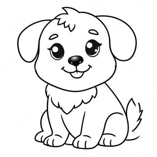 Page A Colorier Dun Adorable Chiot Duveteux 15270 12924