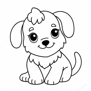 Page A Colorier Dun Adorable Chiot Duveteux 15270 12938