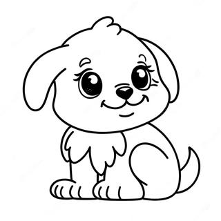 Page A Colorier Dun Adorable Chiot Duveteux 15270 12940