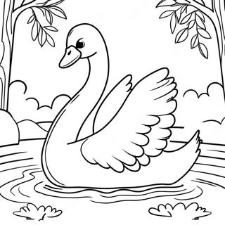 Page A Colorier Cygne 15279-12799