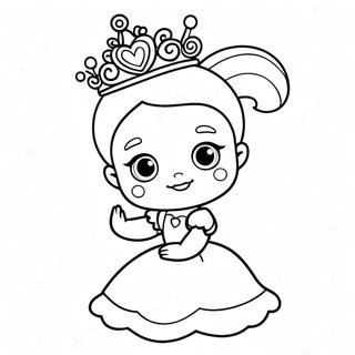 Bébé Princesse Mignonne Pages À Colorier