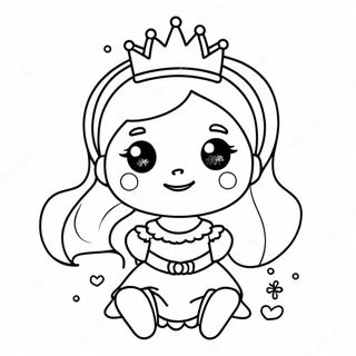 Page A Colorier Bebe Princesse Mignonne 15299-12814