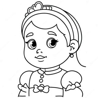 Page A Colorier Bebe Princesse Mignonne 15299-12958