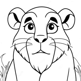 Page A Colorier Simba Rugissant 152-126