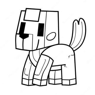 Page A Colorier De Chien Minecraft Mignon 15360-12865