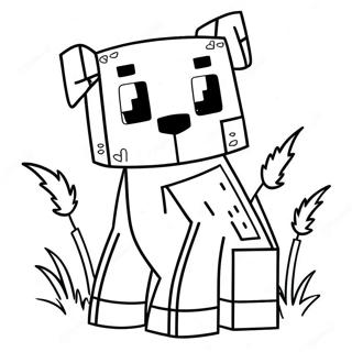 Page A Colorier De Chien Minecraft Mignon 15360-12867