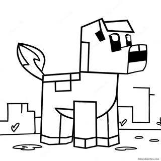 Page A Colorier De Chien Minecraft Mignon 15360-12868