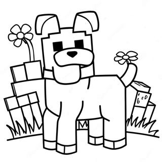 Page A Colorier De Chien Minecraft Mignon 15360-13009