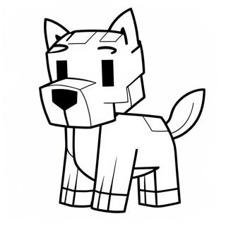 Page A Colorier De Chien Minecraft Mignon 15360-13010