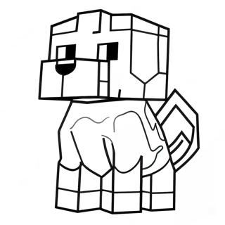 Page A Colorier De Chien Minecraft Mignon 15360-13011