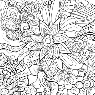 Page A Colorier De Motifs Retro Funky 15380-12882