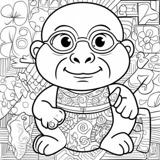 Page A Colorier De Zuma Avec Des Puzzles Colores 15400-13043