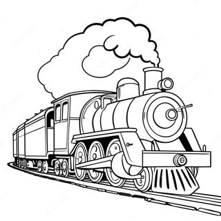 Page A Colorier De Train A Vapeur Colore 15410 13060