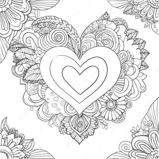 Page A Colorier De Coeur Elegant 1541-1231