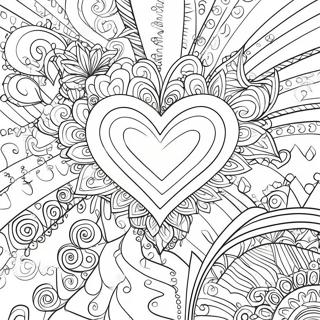 Page A Colorier De Coeur Elegant Scintillant 1542-1235