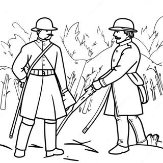 Page A Colorier Des Soldats De La Guerre Civile 15469-13103