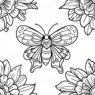 Papillon De Nuit Pages À Colorier