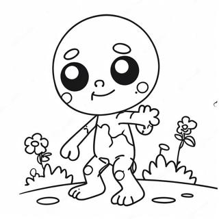 Page A Colorier De Zombie Kawaii Mignon 1552-1242